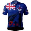 ANZAC Day Commemorative NZ Army Polo Shirt, Honor Fallen Soldiers