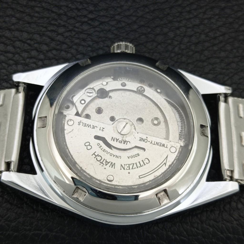 ВИНТАЖНЫЕ АВТОМАТИЧЕСКИЕ ЧАСЫ CITIZEN 8200 ОТРЕСТАВРИРОВАННЫЕ ЯПОНСКИЕ МУЖСКИЕ С БЕЛЫМ ЦИФЕРБЛАТОМ a446784-1