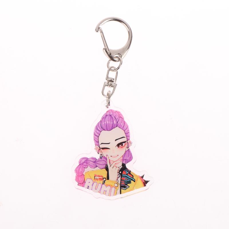 Kpop Охотники на демонов Huntrix Saja Boys Брелки для аксессуаров Ювелирные изделия Руми Зои Джину Мира Продал душу Брелки Подарки для фанатов