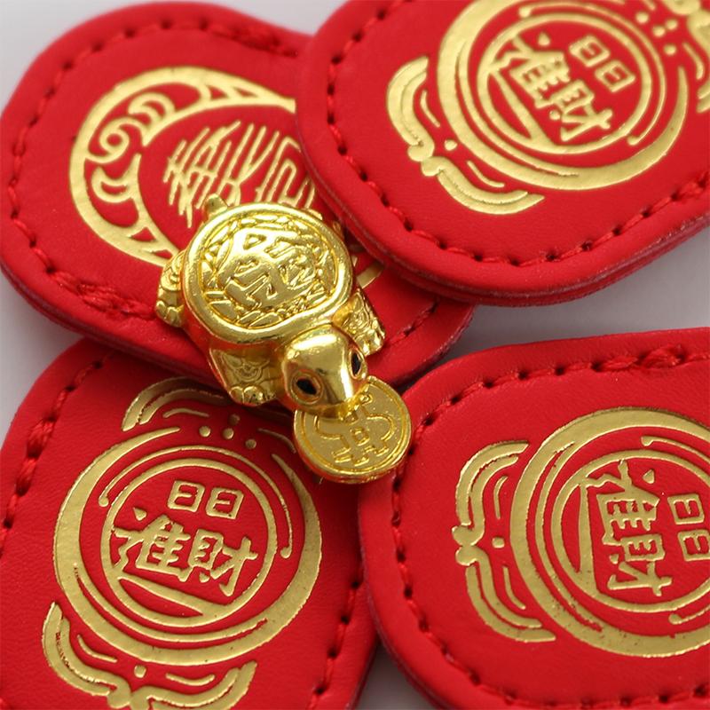 Фэншуй Брелок-талисман в виде счастливой черепахи, Черепаха, приносящая деньги, Декор с надписью "Ежедневное богатство" для долголетия и финансовой стабильности