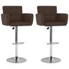 VidaXL Set of 2 Bar Stools, Pub Chair, Bistro Seat, Furniture for Dining Room Kitchen Living Room Home Interior, 323656