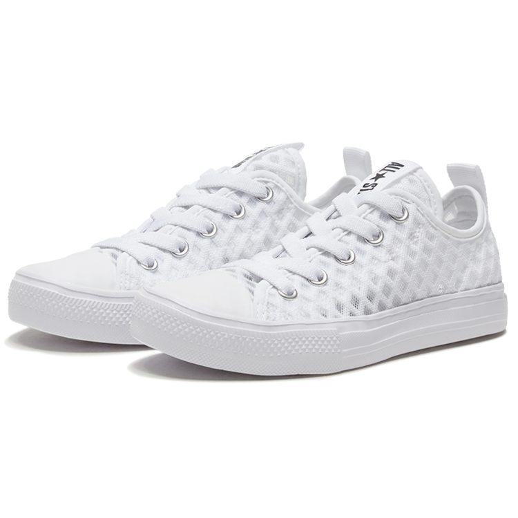 Converse Нескользящие и дышащие низкие детские кеды 667558C