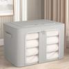 Collapsible Stackable Storage Box Oxford Cloth Closet Organizer Clothes Storage Container Bin with Clear Window Carry