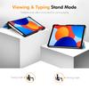 Для Xiaomi Redmi Pad SE 4G 8,7 дюйма ENKAY HAT PRINCE Тройная подставка-чехол из ПУ кожи+ПК Чехол для планшета