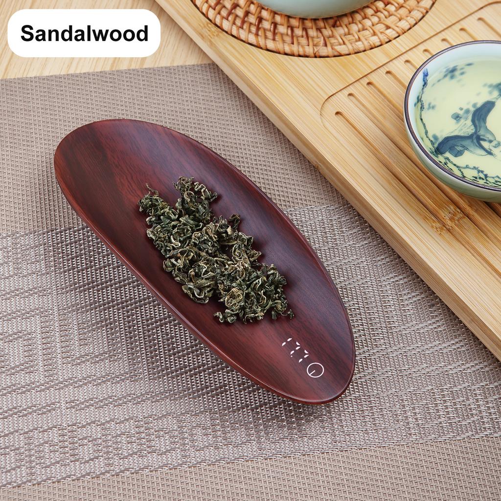 1g/0.5kg LED Display Kitchen Scale Wooden Tea Coffee Beans Pepper Food Scale USB Charging Digital Show Electronic Scale