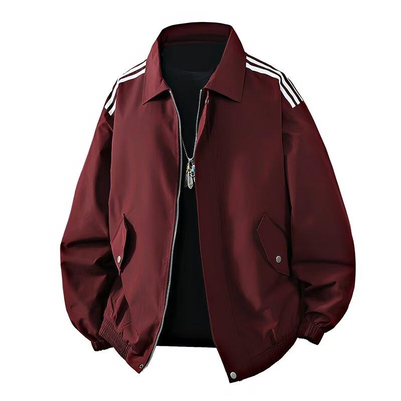 Men's Trendy Loose Jacket Turn-Down Collar Warm Casual Streetwear Coat