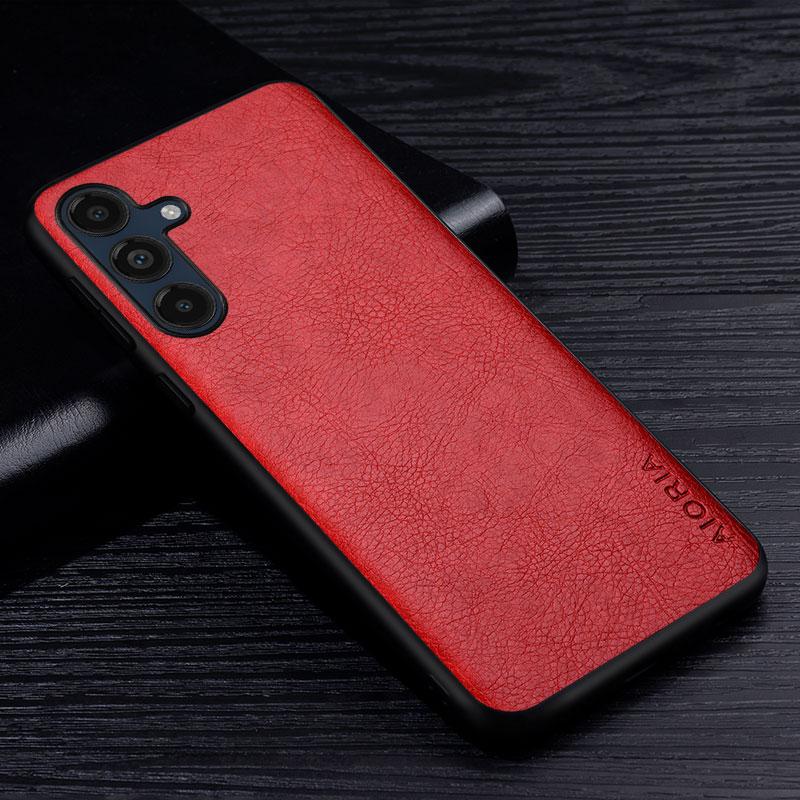 Кожаный чехол для Samsung Galaxy M12 M13 M15 M33 M35 M55 F15 F12 C55 Ретро личи задняя крышка