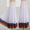 Square Dance Half Skirt Ethnic Style Dance Rainbow Skirt Dance Clothes Elastic Waist Xinjiang Dance Social Dance Skirt