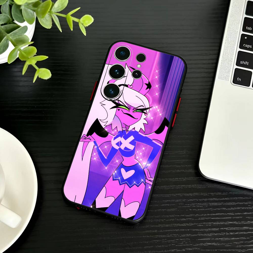 Чехол для телефона S-Helluva Boss для Samsung S26, S25, S24, S23, S22, S21, S20, Plus, Fe, Lite, Другие Черный Чехол