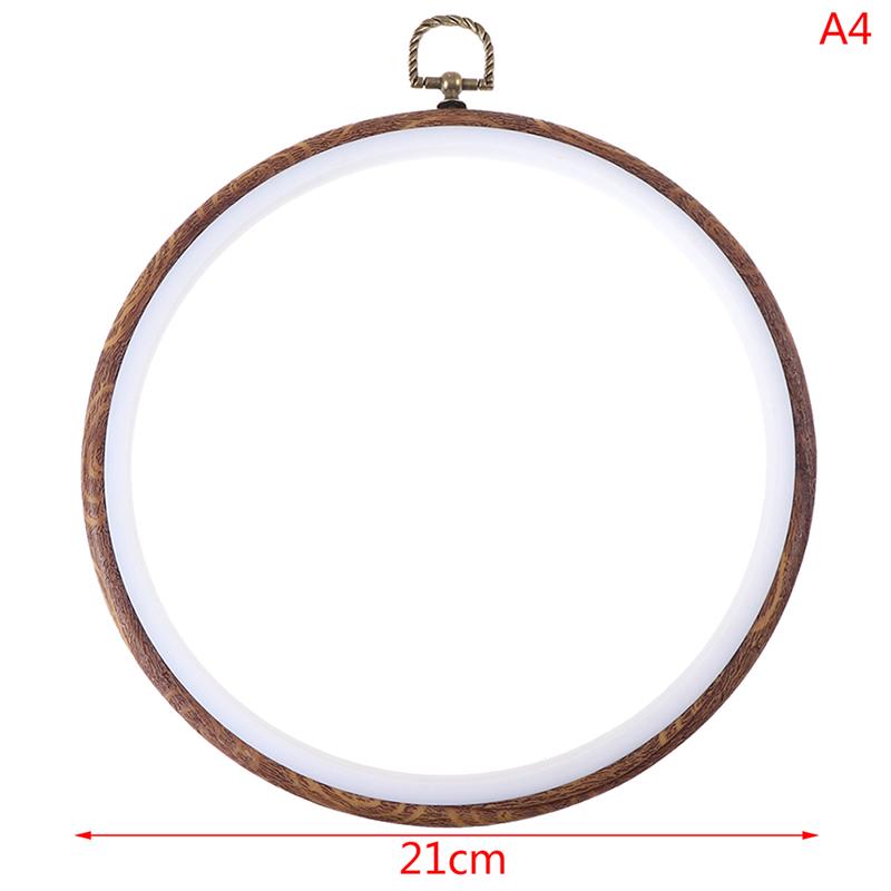 Швейный инструмент, круглые деревянные цветные пяльцы, набор рамок для вышивки, пластиковая вышивка