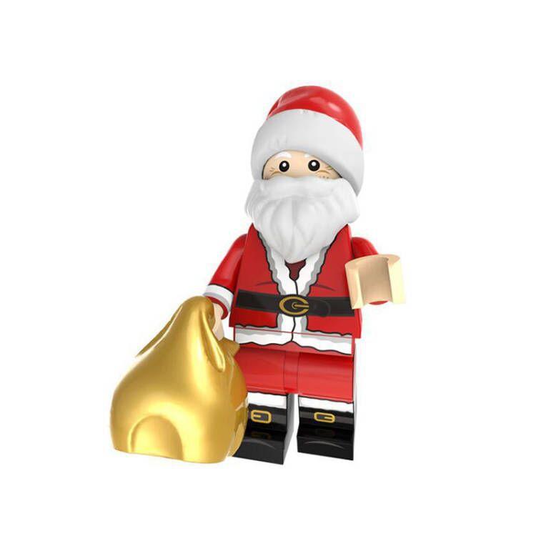 Рождественская серия Строительные блоки Игрушки Санта-Клаус Лось Рождественские елочные украшения Детский набор игрушек