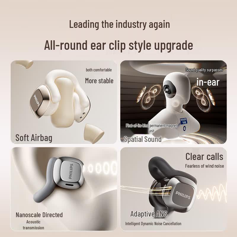 Philips TAQ4220 Clip-On Wireless Sport Headphones