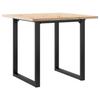 VidaXL Table à Manger Cadre en O, Table à Dîner, Table de Repas Cuisine Restaurant Intérieur, 80x80x75,5cm Bois de Pin 3282739