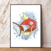 Canvas Art Watercolor Themed Walls Painting Pokemon Snorlax Comics Pictures Modern Home Waterproof Children Room Decor Gifts