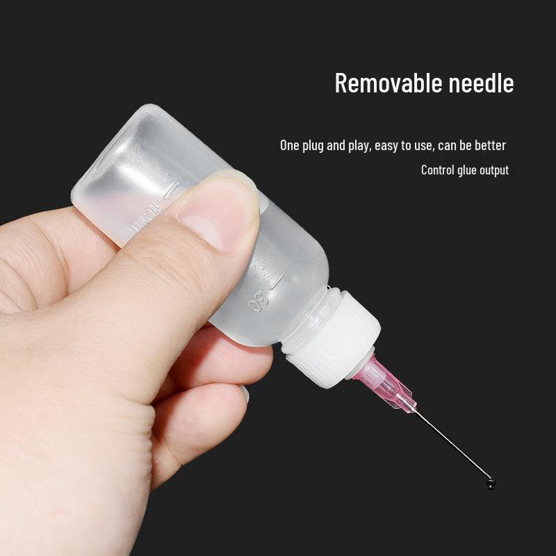 Needle Tip Dispensing Bottle, 30ml: Ideal for Alcohol, PCB Cleaner, Flux, Paint, Epoxy Resin, and Small Oil Applications.