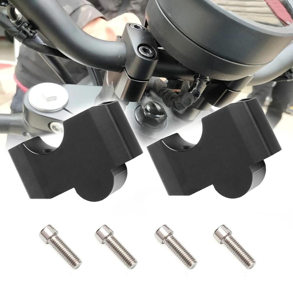 Совместимый с Honda Rebel 250 500 1100 Руль 35 мм 16 мм Верхний комплект руля с подъемом Руль Кастомный Комплект из 2 Подъемников, Вверх, Смещение, Держатель, Проставка, Подъемник,