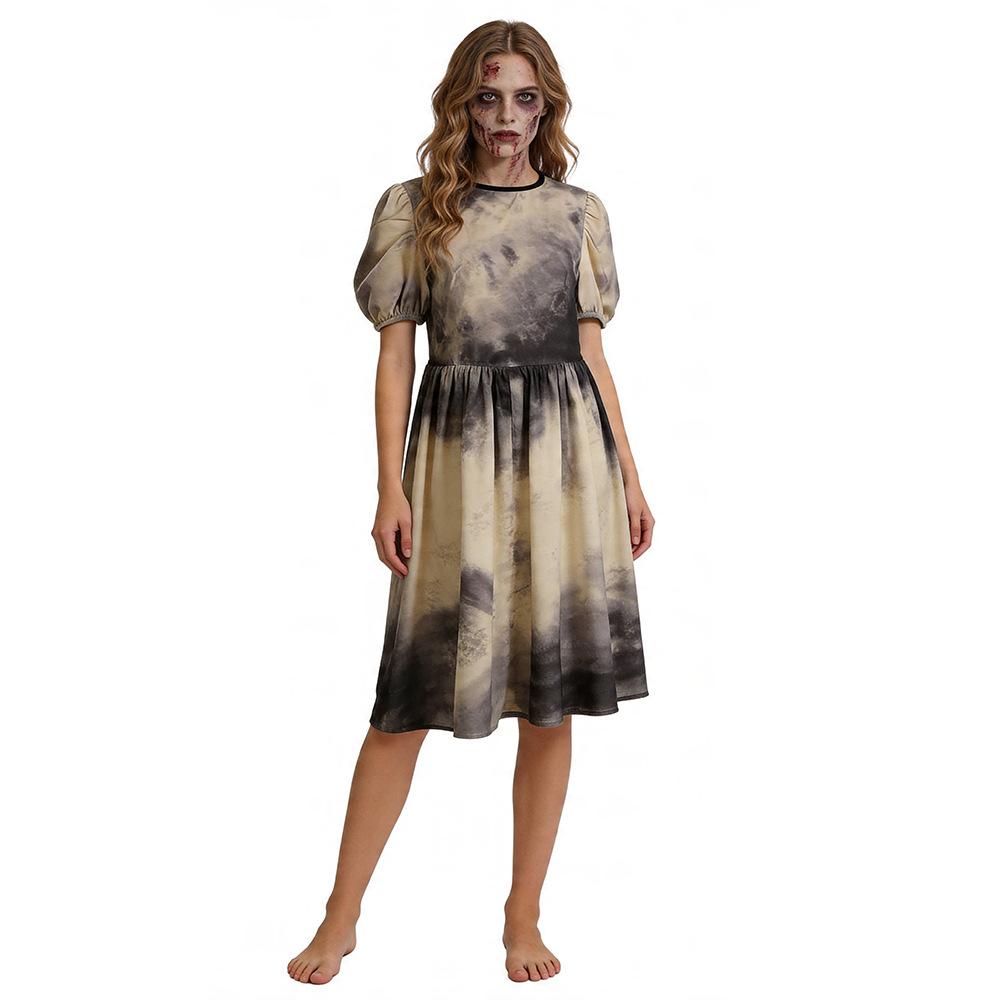 Halloween Female Demon Cos Costume Movie Exorcist Witch Kathleen Cosplay Skirt Horror Character Costume