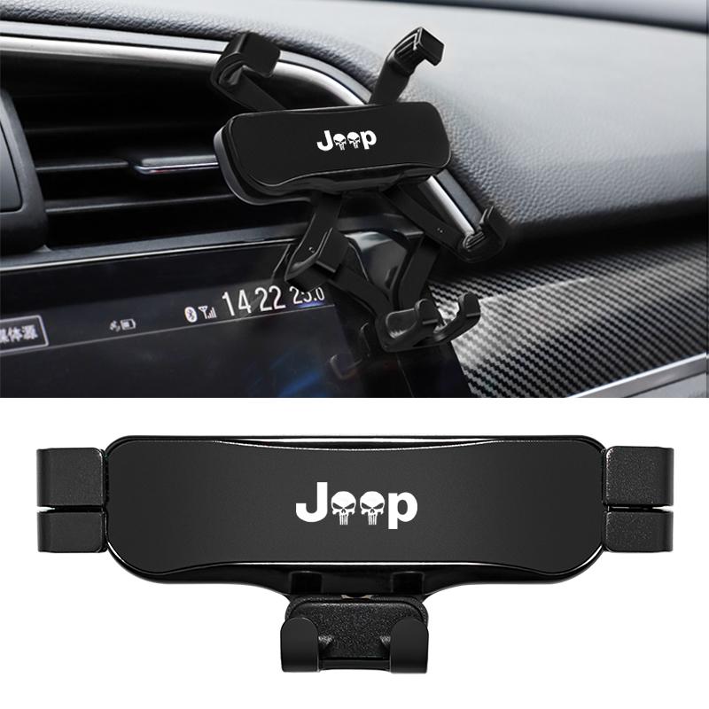 Cup Holders Car Phone Holder Air Vent Clip Mount Stand Accessories For Jeep Wrangler JL JK Renegade Grand Compass Gladiator Cher