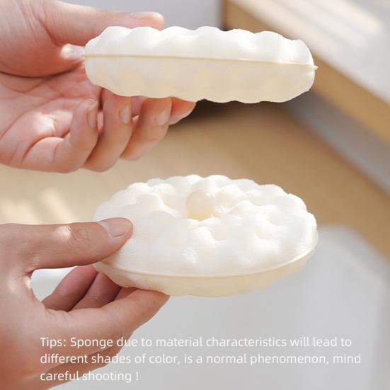 1 Набор кухонных губок для мытья посуды Двусторонняя губка с держателем на присоске Абсорбирующая губка для мытья посуды на кухне, для уборки ванной комнаты
