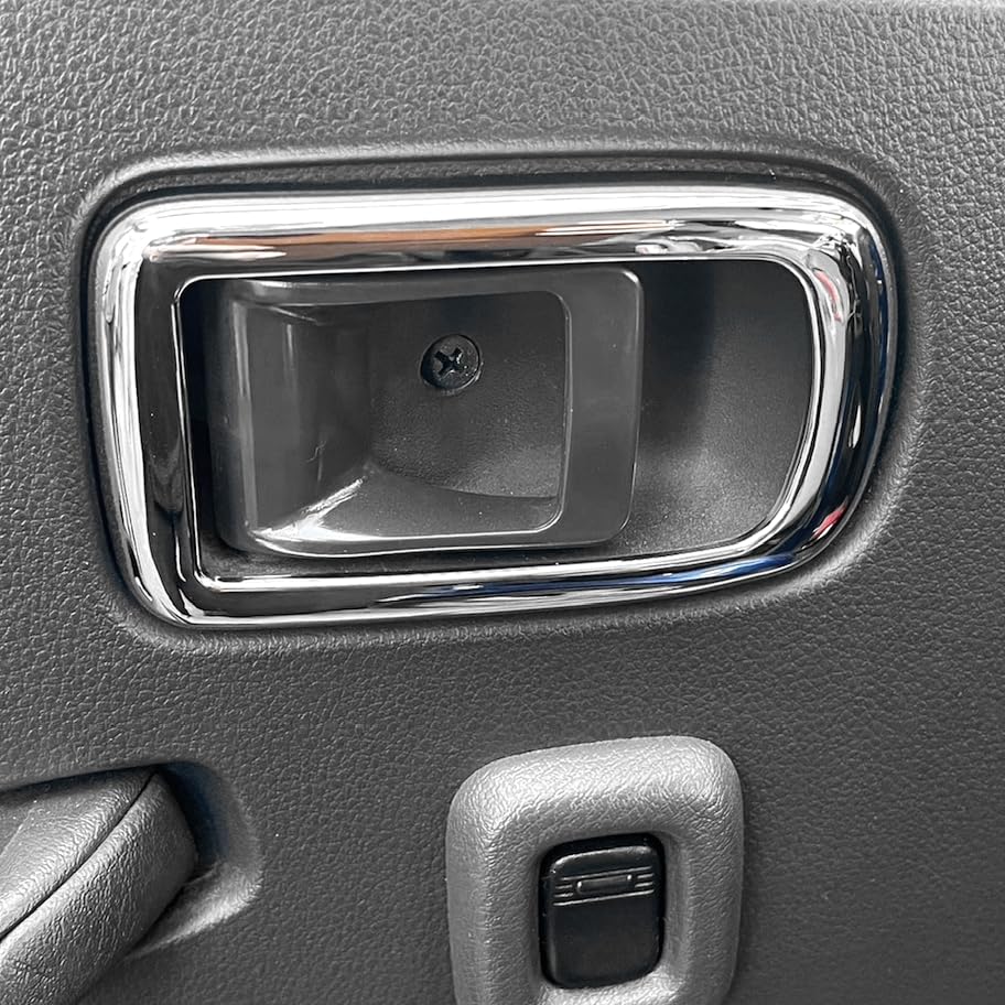 CGP Interior Front Door Inner Handle Bezel Door Panel Chrome Handle Cover S500P/S510P for Early Model Hijet Truck and Hijet Jumbo (HN09-D4406A)