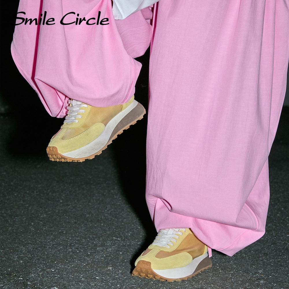 Модные женские кроссовки на шнуровке, высокие кроссовки, удобные повседневные туфли с толстой подошвой