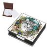 5D DIY PU Diamond Painting Notecard Box with 160 Sheets Paper Self Adhesive Crystal Note Box Xmas Pattern for Home Office