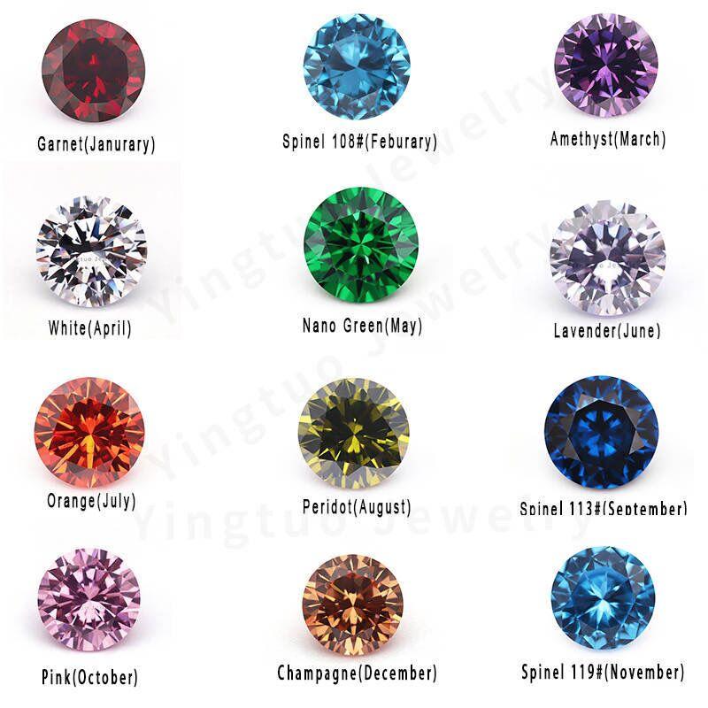 Wuzhou 1000pcs/pack Cubic Zirconia CZ 1mm- 3mm Round Brilliant Cut White Cubic Zircon Gemstone Melee Sizes