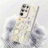 Чехол с принтом цветов Черного Лотоса для Samsung Galaxy S26 S25 Ultra S24 Plus S23 S22 Ultra Магнитный Для Magsafe Жидкий Силиконовый Чехол