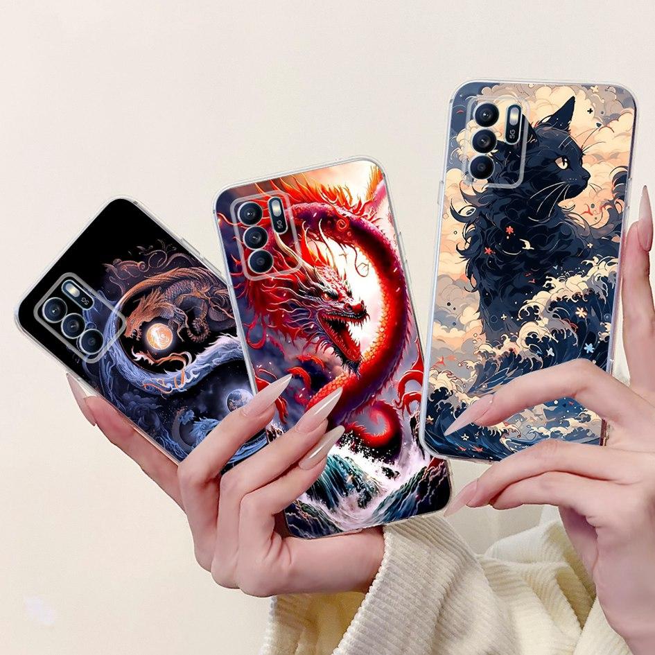 For OPPO Reno 6 6Z 5G Case CPH2237 CPH2251 Cover Fashion Flower Soft Silicon Bumper on OPPO Reno6 Pro CPH2249 Reno6 CPH2235 Capa