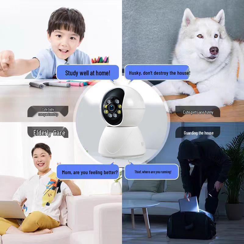 3MP Home Smart Surveillance Camera with 5G WiFi, App Remote Alarm, Dual-Band, and Two-Way Voice Intercom