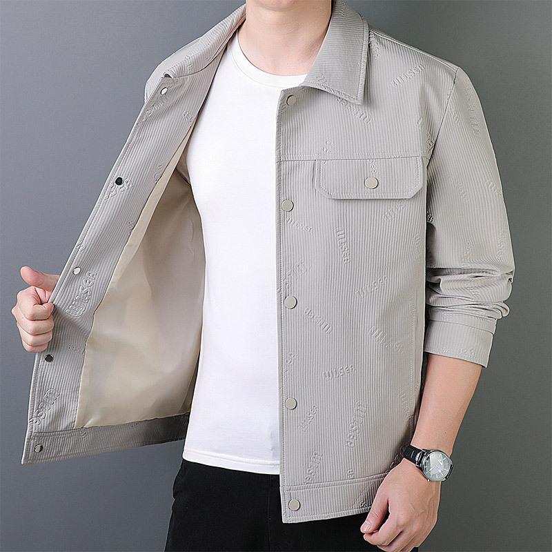 Осенний пиджак с лацканами для мужчин среднего возраста, деловой повседневный, молодежный тренд, модное пальто