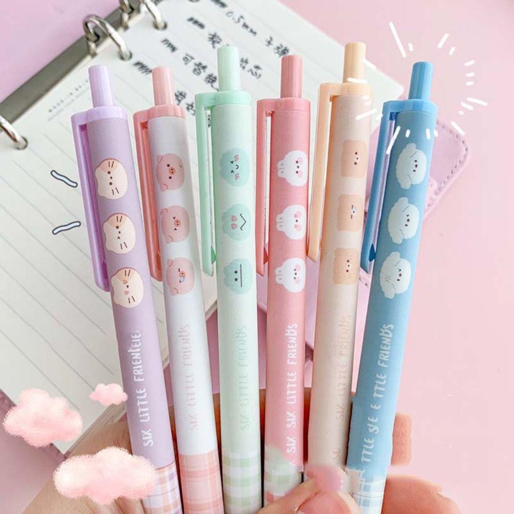 Writing Tools Cartoon Learning Office Supplies Ballpoint Pen Rollerball Pen Gel Pens Press Type