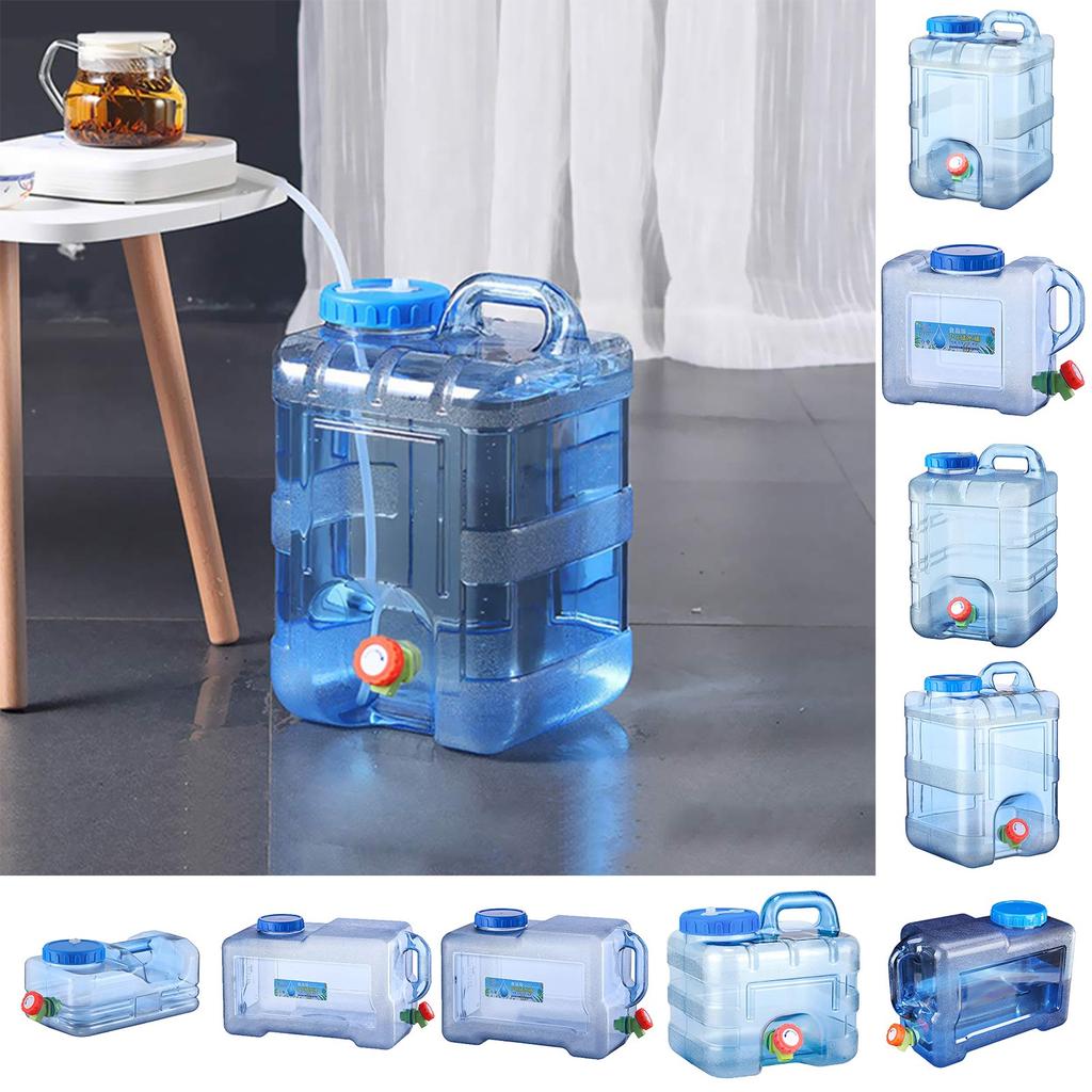 5-22L Water Tank Vehicle Portable Water Tank With Handle Food Tank With Faucet Suitable For Travel Camping Barbecue Fishing