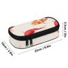 Pencil Pouch Secure Zipper Spacious Storage 300D Polyester with Pen Slot Board Mesh Pocket and Large Storage Section for Students