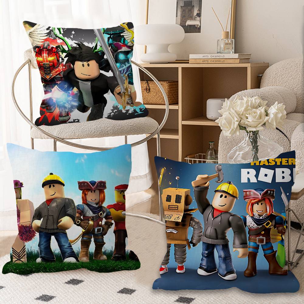 Hot Game-R-Robloxs Cushion Cover Pillow Cover Decor Pillowcase Printed Cushion Case For Couch