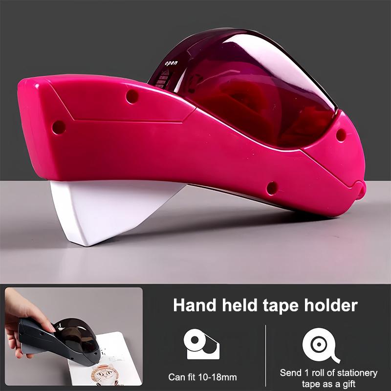 1/6 шт. Портативный автоматический диспенсер для клейкой ленты, одинарный ручной дизайн, резак для клейкой ленты, все включено, одно нажатие, резак для клейкой ленты, офисные принадлежности