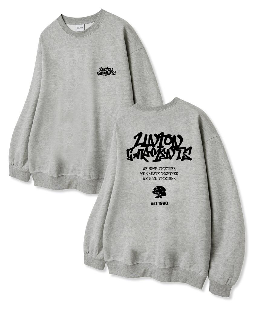 UNION GARMENTS Свитшот Union Move из махровой ткани Серый