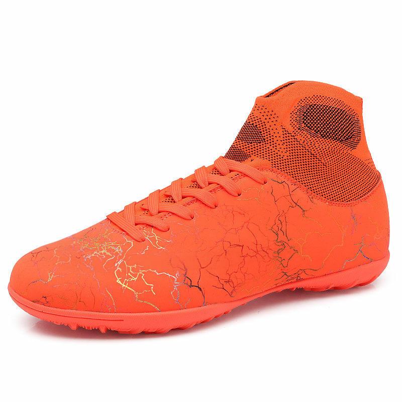 Professional Soccer Spike Shoes Men Women Custom High Ankle Casual Outdoor Football Sports Shoes Summer Winter Rubber PU Insole