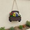 Cute Hanging Truck Planter Iron Wall Mounted Flower Pot Truck Shaped Flower Pot Living Room