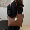 Stylish And Trendy Large Pu Tote Bag For Women In Black Coffee Yellow Brown And Red Colors