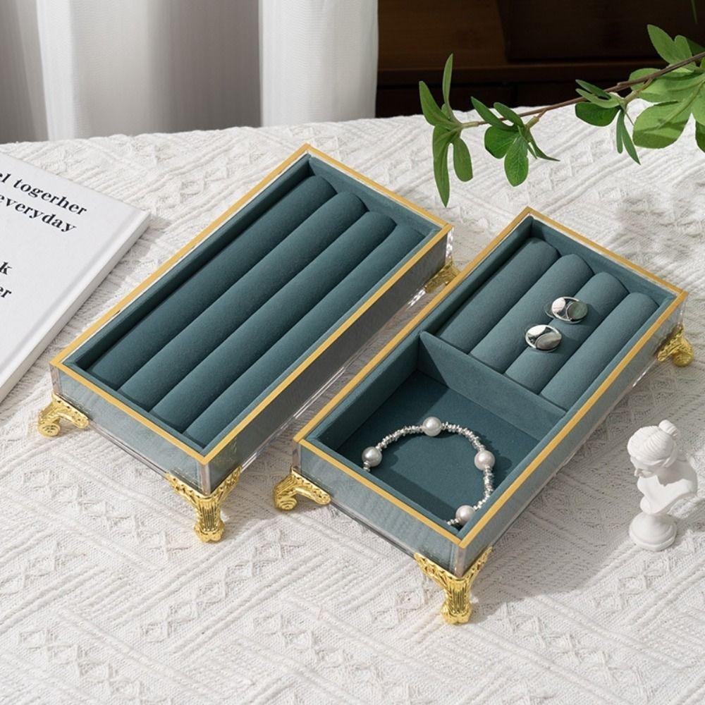 Multifunctional Jewelry Tray Holder Velvet Jewelry Organizer Jewelry Holder Box Jewelry Storage