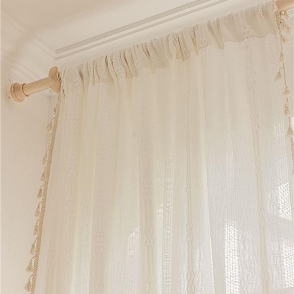 Белые полосатые вышитые шторы, полупрозрачные шторы, полые шторы для кухни и гостиной, оконные шторы