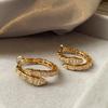 2024 Design Sense Classic Snake Shaped Micro Set Zircon Drop Earrings Luxury Jewelry Accessories for Women At Wedding Parties