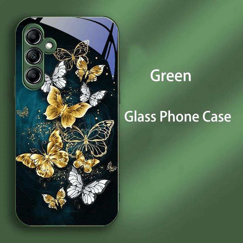 Для Samsung A70 A70s A71 A72 A73 Модный Новый Чехол Для Galaxy A50 A50S A51 A52 A52S A53 A54 A55 A56 ПК Закаленное Стекло Чехол для Телефона
