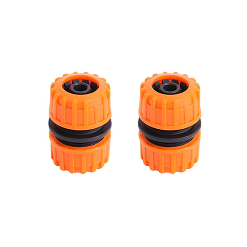 2Pcs Garden Hose Connector Fitting Set Hose Quick End Connector Water Tap Hose Connector Threaded Tap Connector