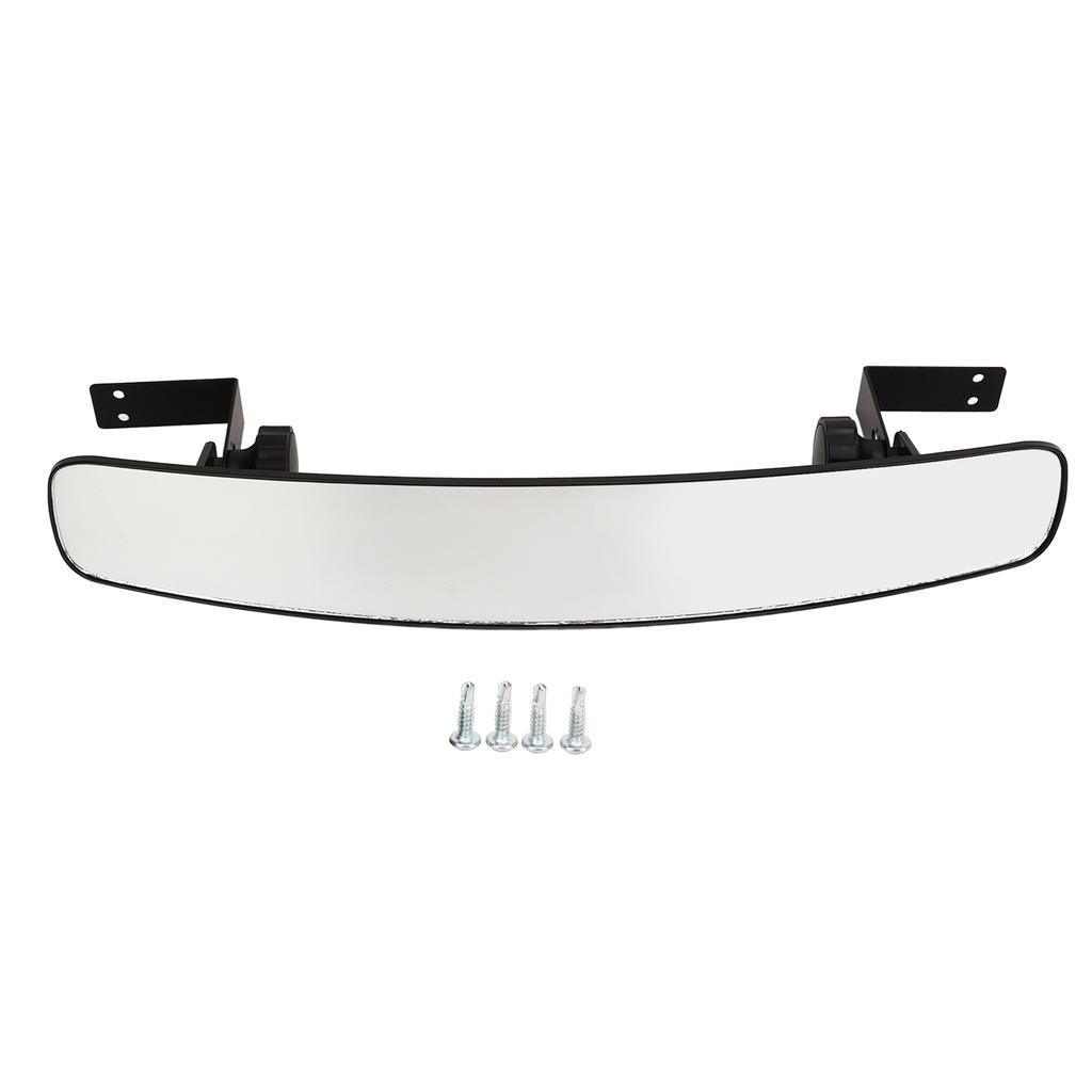 Golf Cart Rear View Mirror Curved Design Wide Clear View Easy to Install Replacement for Club Car