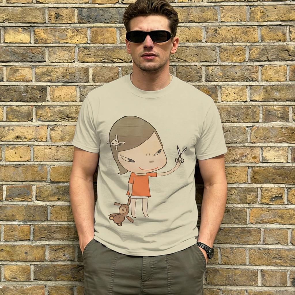 Harajuku T Shirt Beach Yoshitomos Nara Hip Hop T Shirts Pure Cotton Tshirt For Adult Awesome Design Short Sleeve Tees