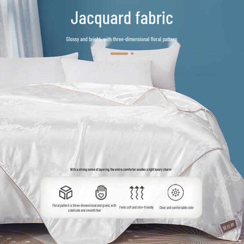 Одеяло Hengyuanxiang Всесезонное Антибактериальное из Тутового шелка