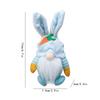 2PCS Easter Day Decorations Toy Ornaments Rudolph Faceless Doll Rudolph Toy Plush Toy Easter Gift For Boys And Girls