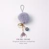 Phone Charm Bag Decoration Phone Pendant Fur Ball Lanyards Fluffy Phone Strap Smart Phone Strap